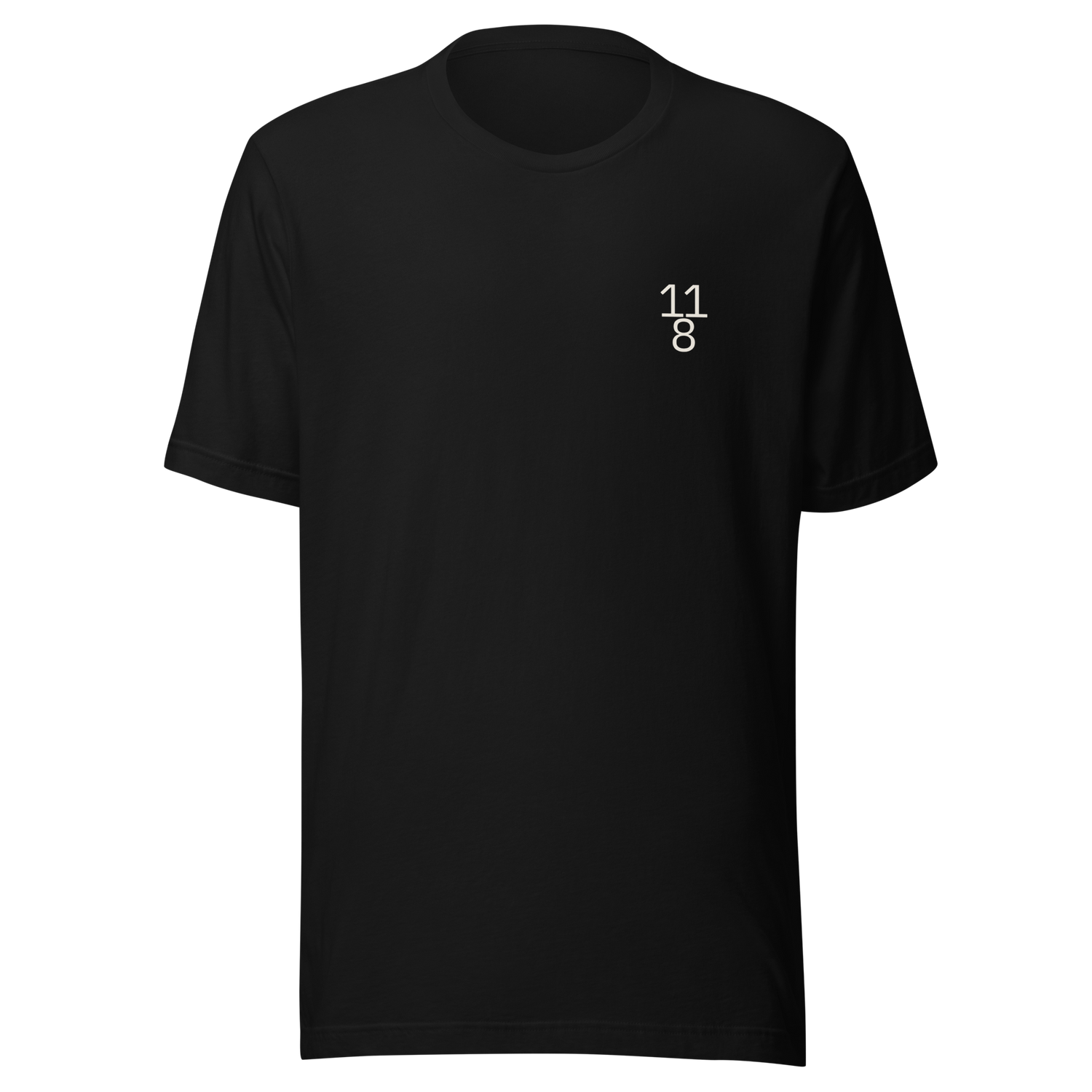 11/8 Time Signature Black T-Shirt — Complex odd meter notation for musicians — Between The Beats